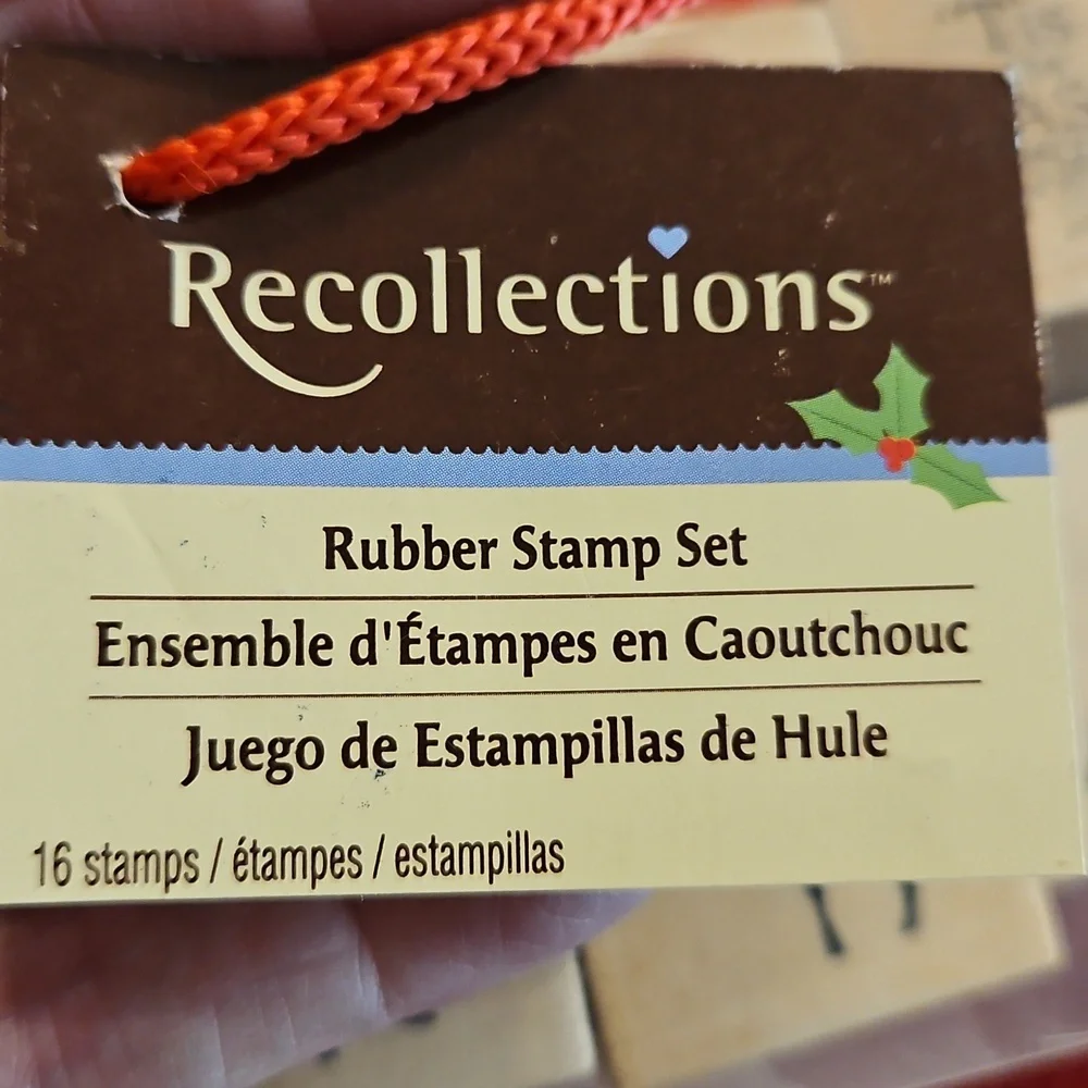Recollections 16 Piece rubber stamp set Christmas New and gently used Cardmaking - Picture 4 of 7